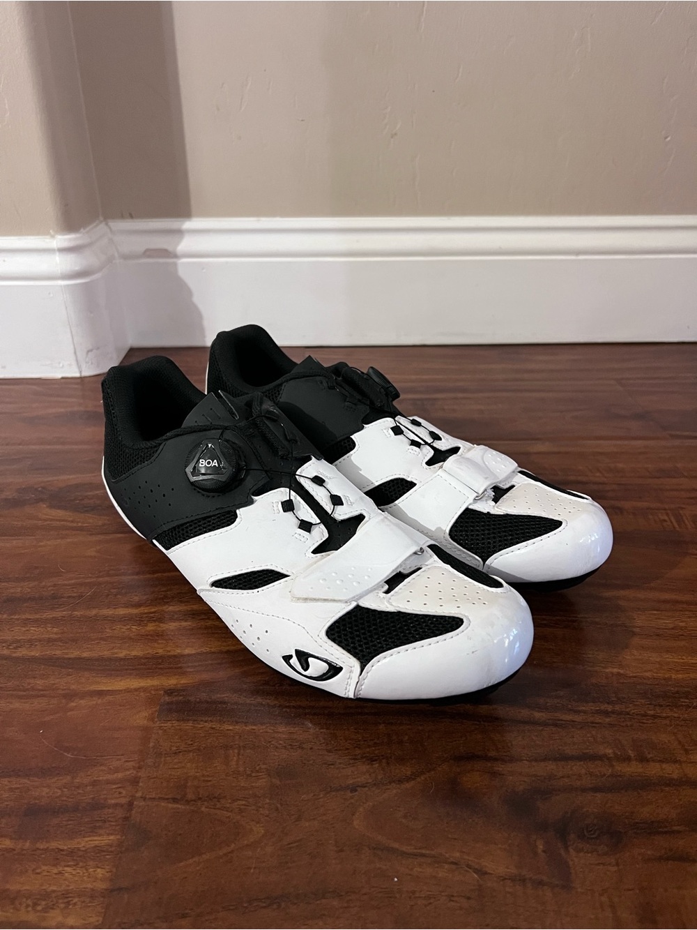 Giro Savix White Black Cycling Shoes Men’s size 46 (US 12)